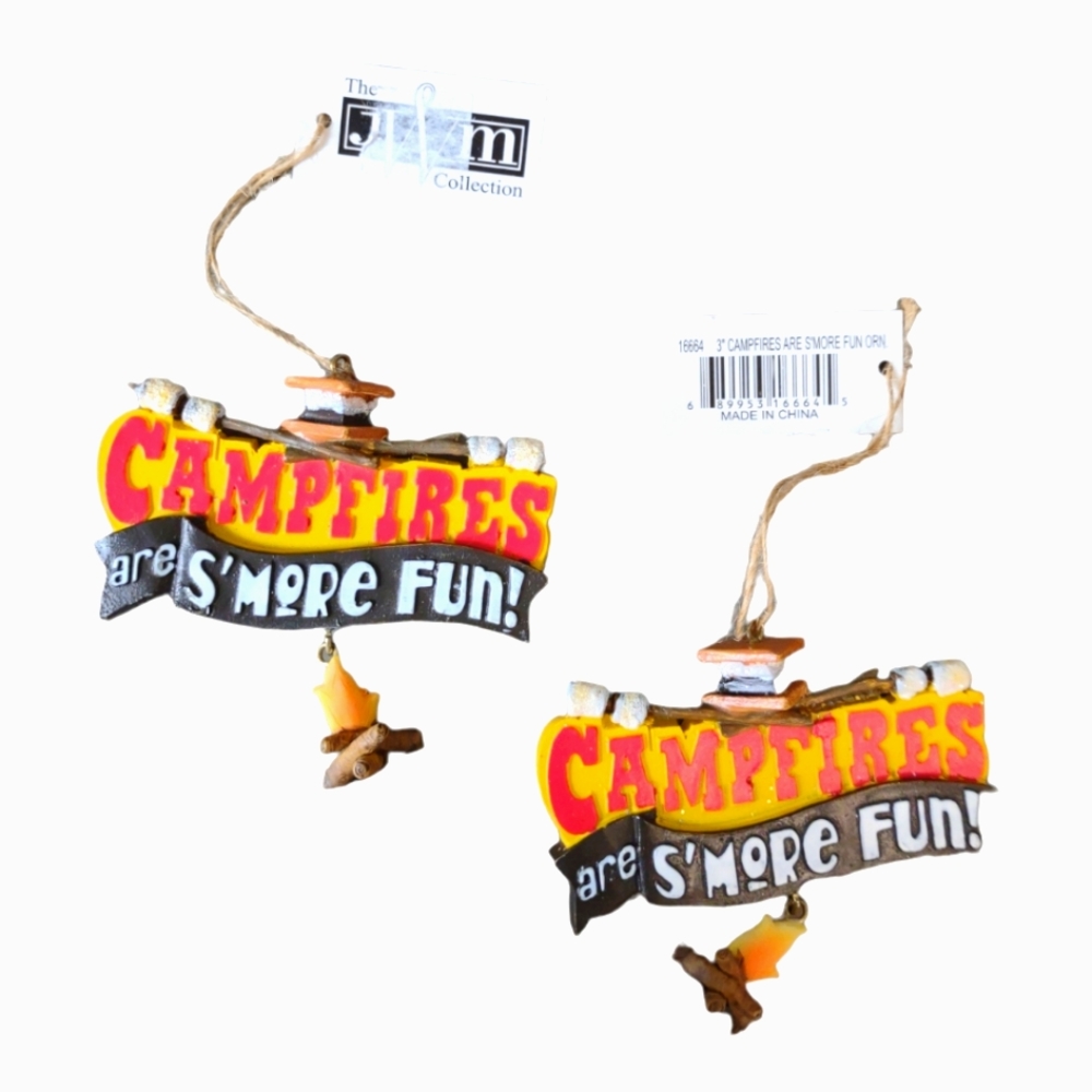 Christmas Holiday Campfires and S'mores for Ornaments, Crafts, Supplies Decor